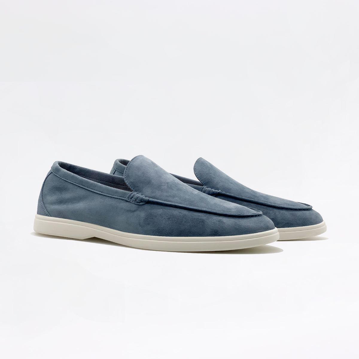 Mocassins de camurça Riviera Komfort em azul ardósia