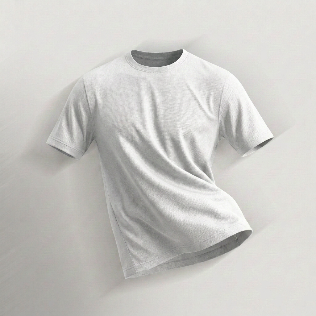 T-shirt de desporto respirável Komfort em branco